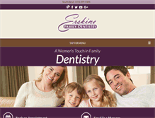 Tablet Screenshot of erskinefamilydentistry.com